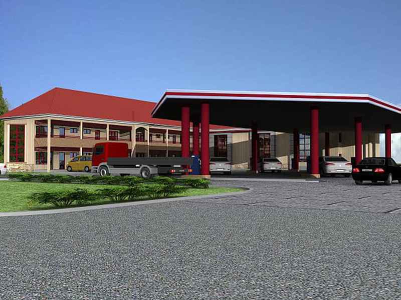 Filling Station, Gas Plant And Shops 2